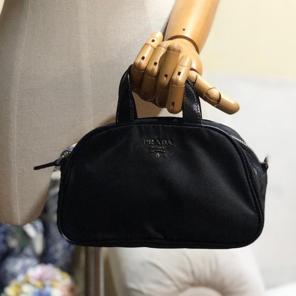 Prada mini Boston nylon bag